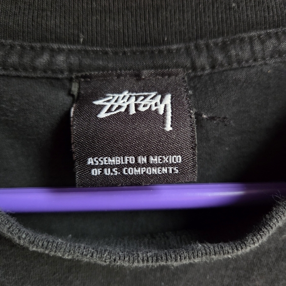 Stussy X Supreme Black Short Sleeve Cotton Graphic Tee Size XL - Picture 3 of 7